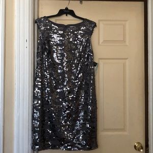 Sequins silver women’s dress